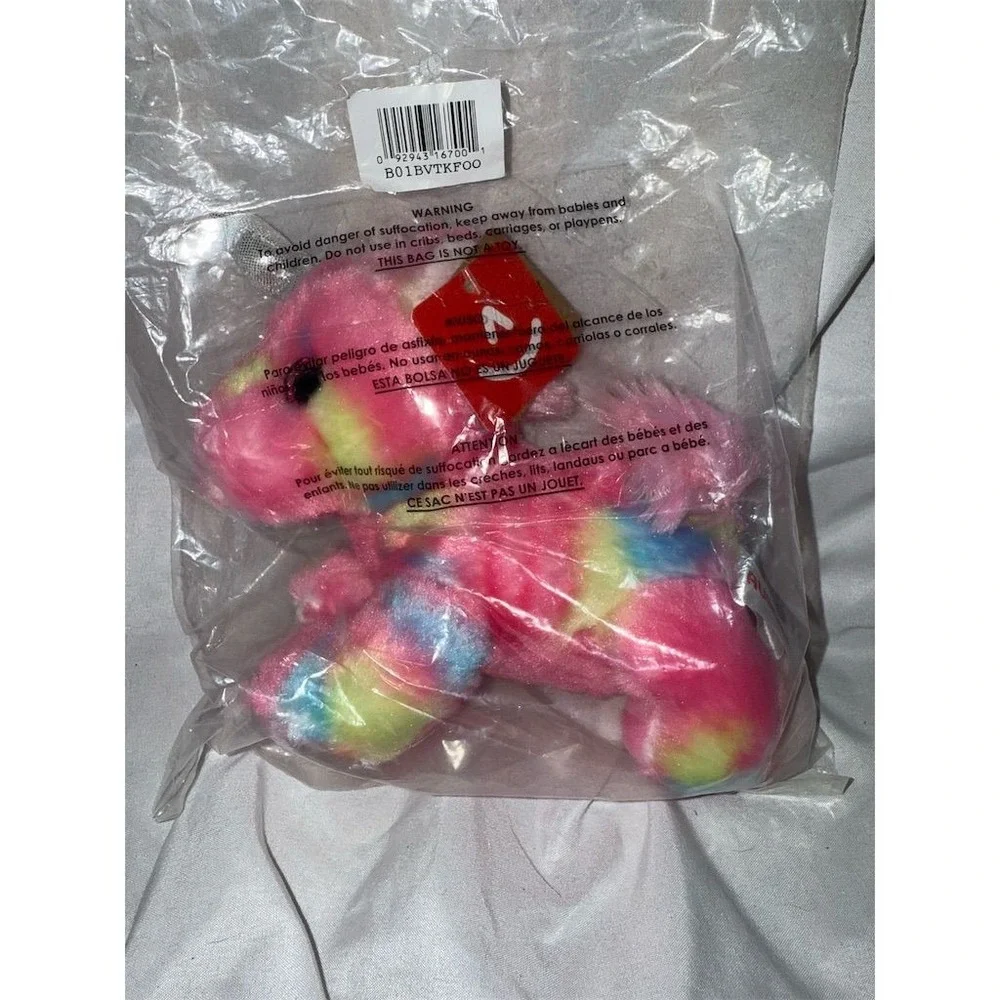 Aurora Tie-Dye Dinosaur Plush Stuffed Animal Toy Small 6-14 in new in package